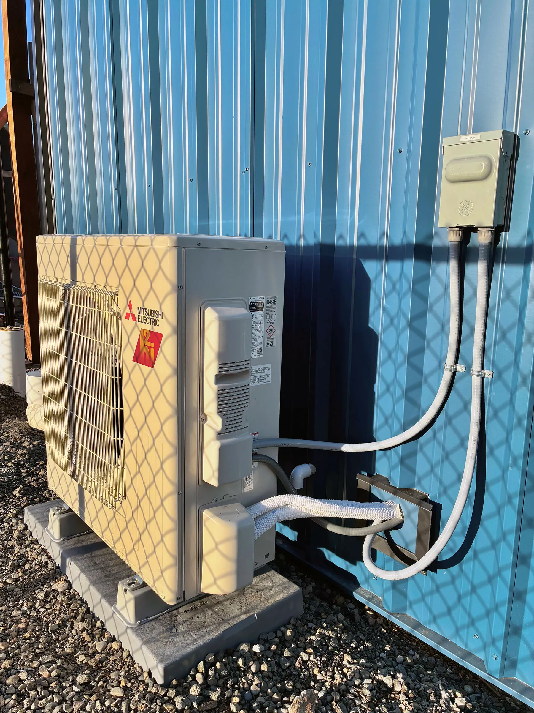 Mitsubishi Electric residential heat pump install